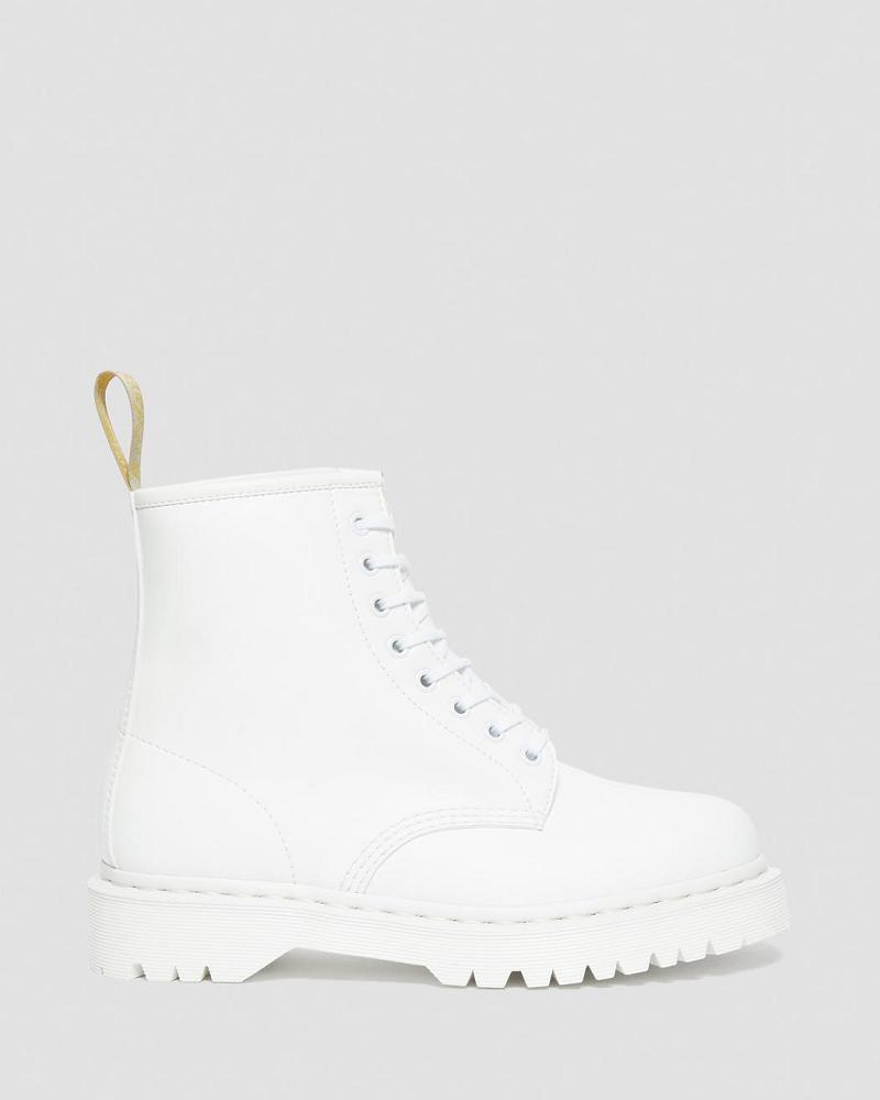 Men's Dr Martens Vegan 1460 Bex Kemble Mono Platform Boots White | AU 565ZUT